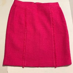 Talbots Sz 8 Petite Hot Pink Textured Frayed look